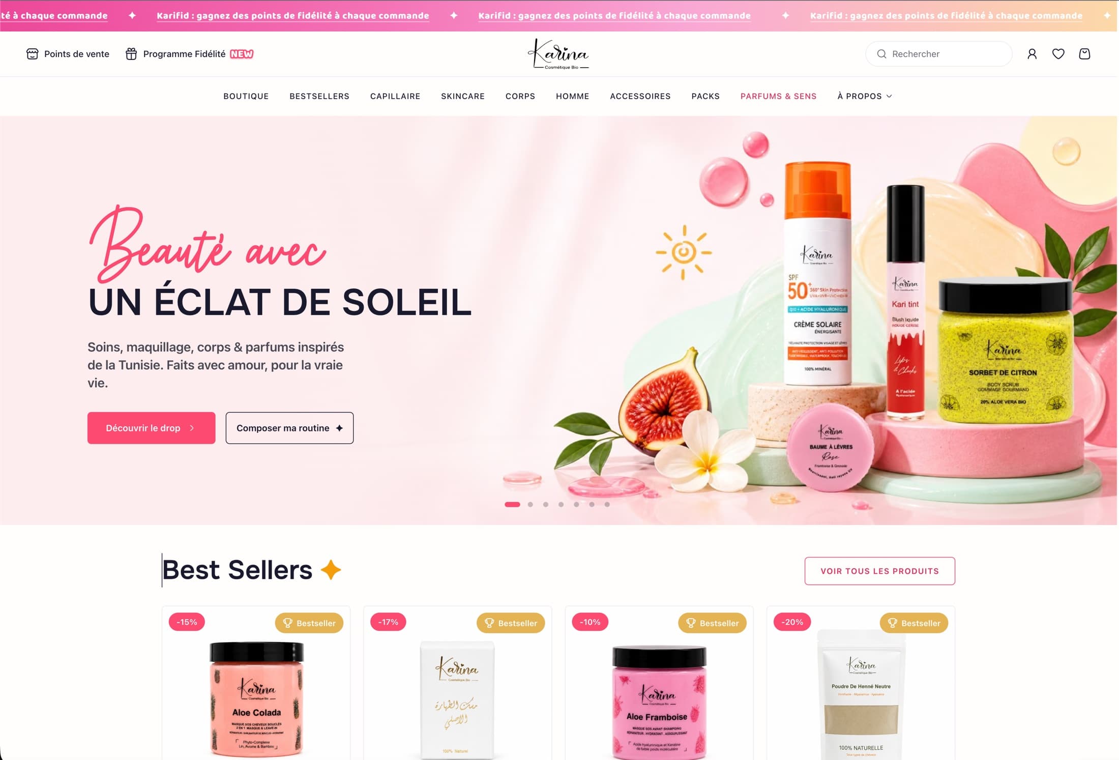 Karina Commerce: Storefront, Loyalty, and Operations in One System